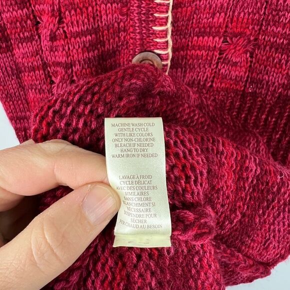 Anthropologie Nick & Mo Red Sweater Dress with Buttons S NWT - Picture 6 of 7